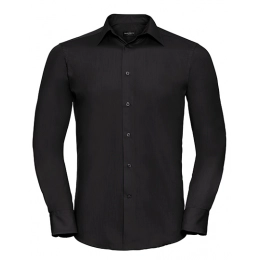 Men`s Long Sleeve Tailored Polycotton Poplin Shirt