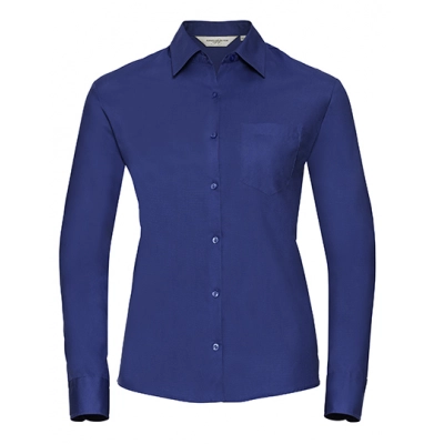 
                                                Ladies` Long Sleeve Classic Pure Cotton Poplin Shirt
                                                