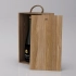 Box-case for 2 bottles, wood, light oil