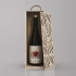 Gift Box for 1 Bottle, Carved Plywood, Lacquered