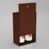 Box-case for 2 bottles, plywood, stain