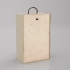 Box-case for 2 bottles, plywood, lacquer