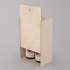 Box-case for 2 bottles, plywood, light oil