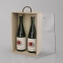 Gift box for 2 bottles, plywood with acrylic glass, lacquer