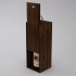 Box-case for 1 bottle, wood, dark oil
