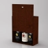 Box-case for 3 bottles, plywood, stain
