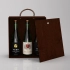 Box-case for 3 bottles, plywood, stain