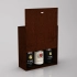 Box-case for 3 bottles, plywood, stain