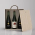 Box-case for 3 bottles, plywood, light oil