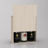 Box-case for 3 bottles, plywood, light oil