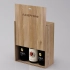 Box-case for 3 bottles, wood, light oil