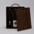 Box-case for 3 bottles, wood, dark oil