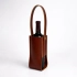 Gift Leather Alcohol Case with Pocket, Brown
