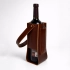 Gift Leather Alcohol Case with Pocket, Brown