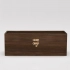 Chest-style box for 1 bottle, dark oiled wood