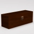 Chest-style box for 1 bottle, wood, stain