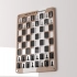 Wall-mounted chess set 