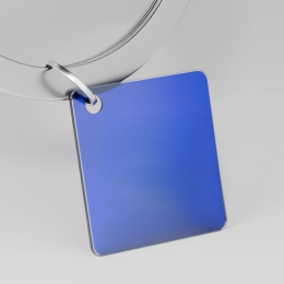 Pendant - Blue Square Mix for Keychain