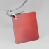 Pendant - Red Square Mix for Keychain