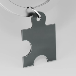 Pendant - Black Puzzle Mix for Keychain
