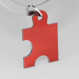 Pendant - Red Puzzle Mix for Keychain