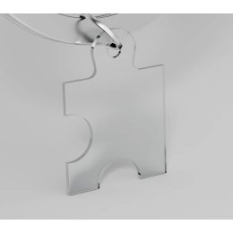 Pendant - Clear Puzzle Mix for Keychain