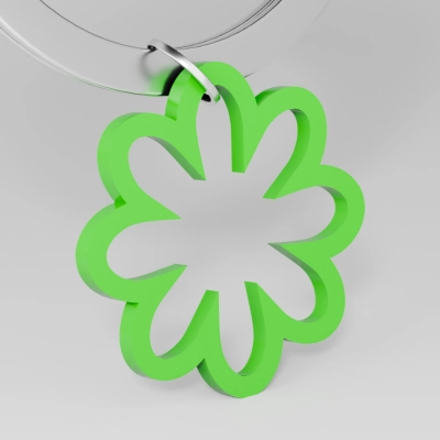 
                                            Pendant - Flower Charm Mix, Green
                                            