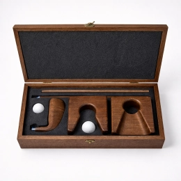 Premium Natural Wood Golf Set