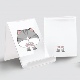 Phone stand, cat, white