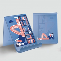 Book-style tablet stand