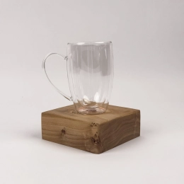 Neon Mug with Burl Base