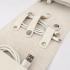 Leather Organizer for Cables and Chargers, Cream