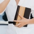 Undated Black Ash Wood and Epoxy Resin Planner