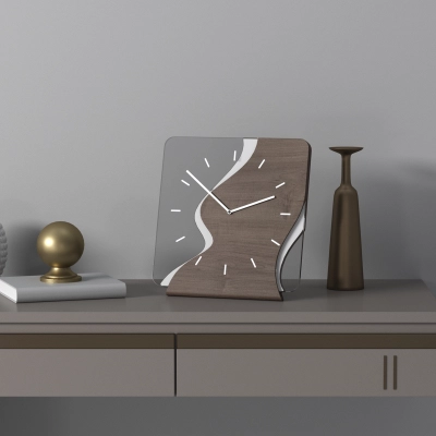 
                                            Часы настольные/настенные “Поток”, темный
                                            