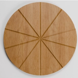 Pizza board, ash wood, 400 mm