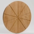 Pizza board, ash wood, 400 mm
