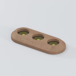 Shot glass holder with acrylic 