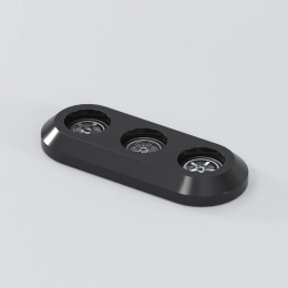 Shot glass holder with acrylic 