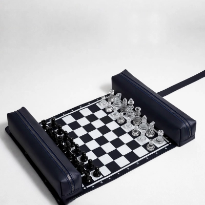 
                                            Travel Chess Set Made of Genuine Leather
                                            