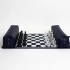 Travel Chess Set Made of Genuine Leather