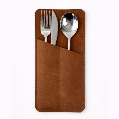 
                                                Utensil pouch made of genuine leather
                                                