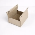 Organizer for napkins made of natural leather, light-colored