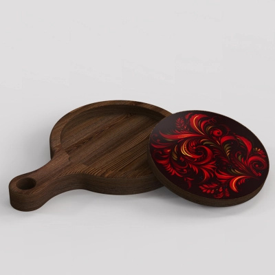 
                                                2-in-1 Serving Tray + Coaster 