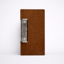 Check presenter with clip, plywood