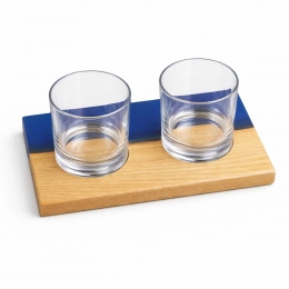 Coaster Stand Made of Epoxy Resin and Natural Wood