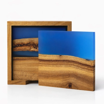 
                                            Set of 4 Epoxy Resin Coasters
                                            