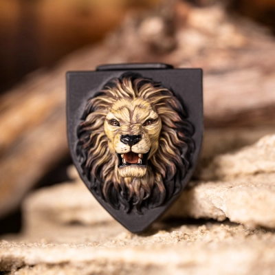 
                                            Lion car air freshener, reusable, handmade
                                            