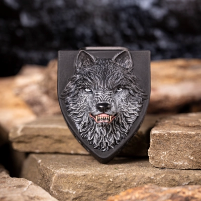 
                                            Wolf Car Air Freshener, Reusable, Handmade
                                            