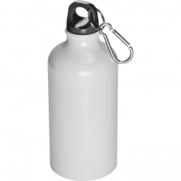 Metal bottle with snaphook 500 ml