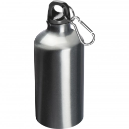 Metal bottle with snaphook 500 ml
